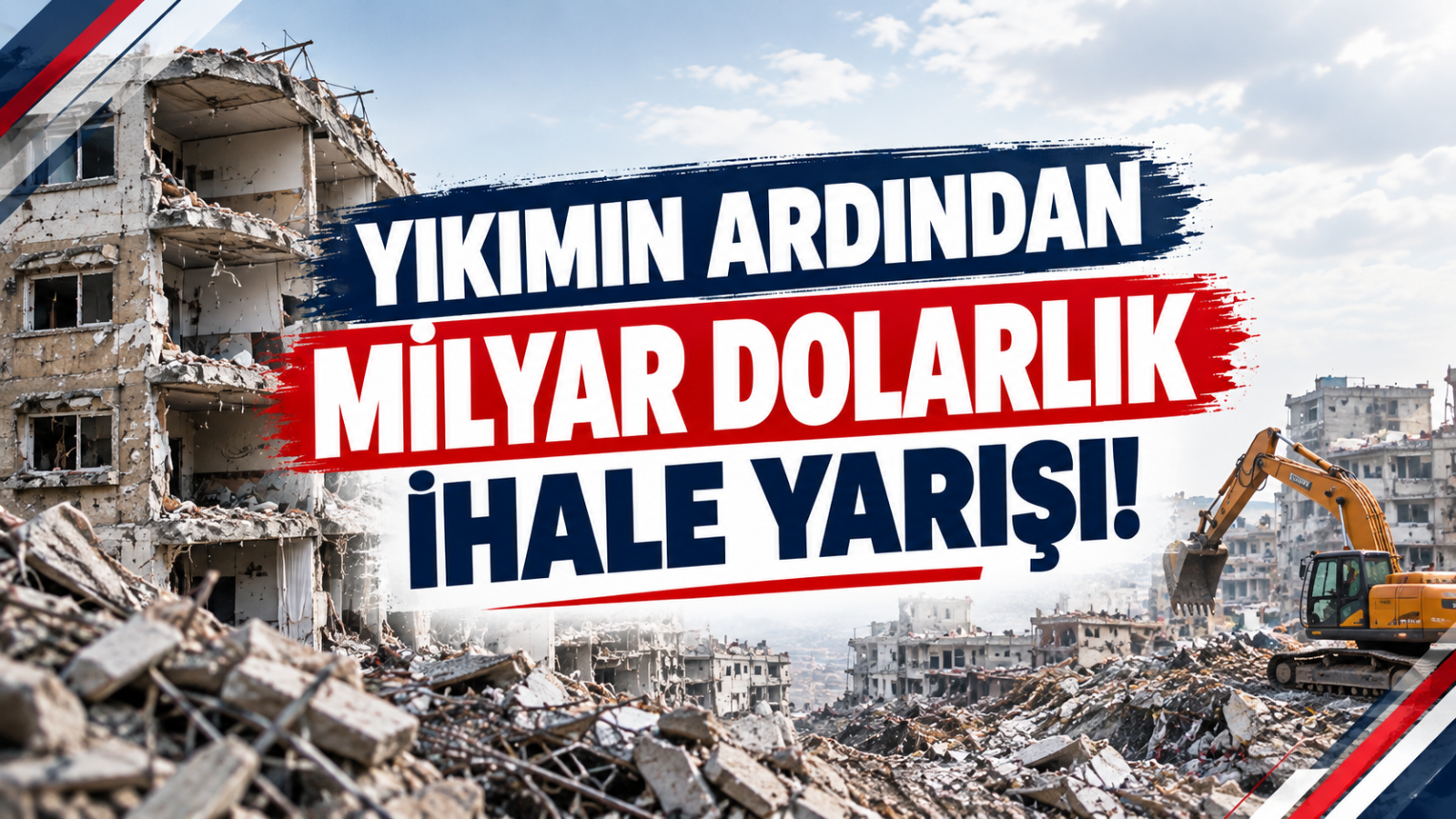 YIKIMIN ARDINDAN MİLYAR DOLARLIK İHALE YARIŞI!