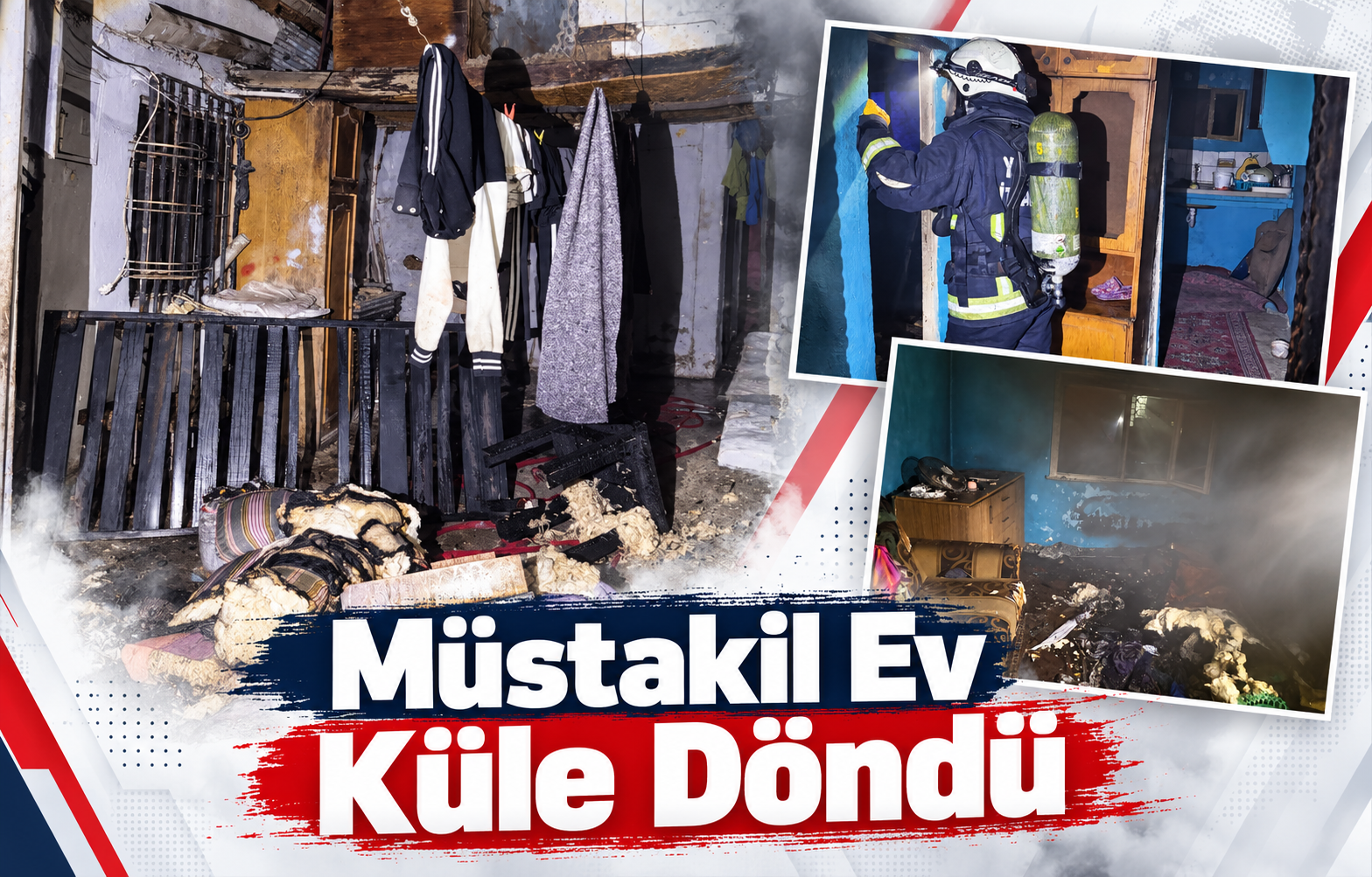 MÜSTAKİL EV KÜLE DÖNDÜ