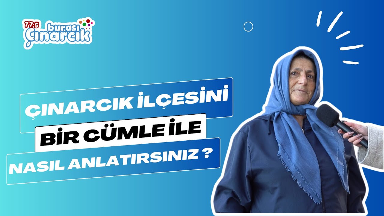 Çınarcık'ta Vatandaşın Ortak Sesi: