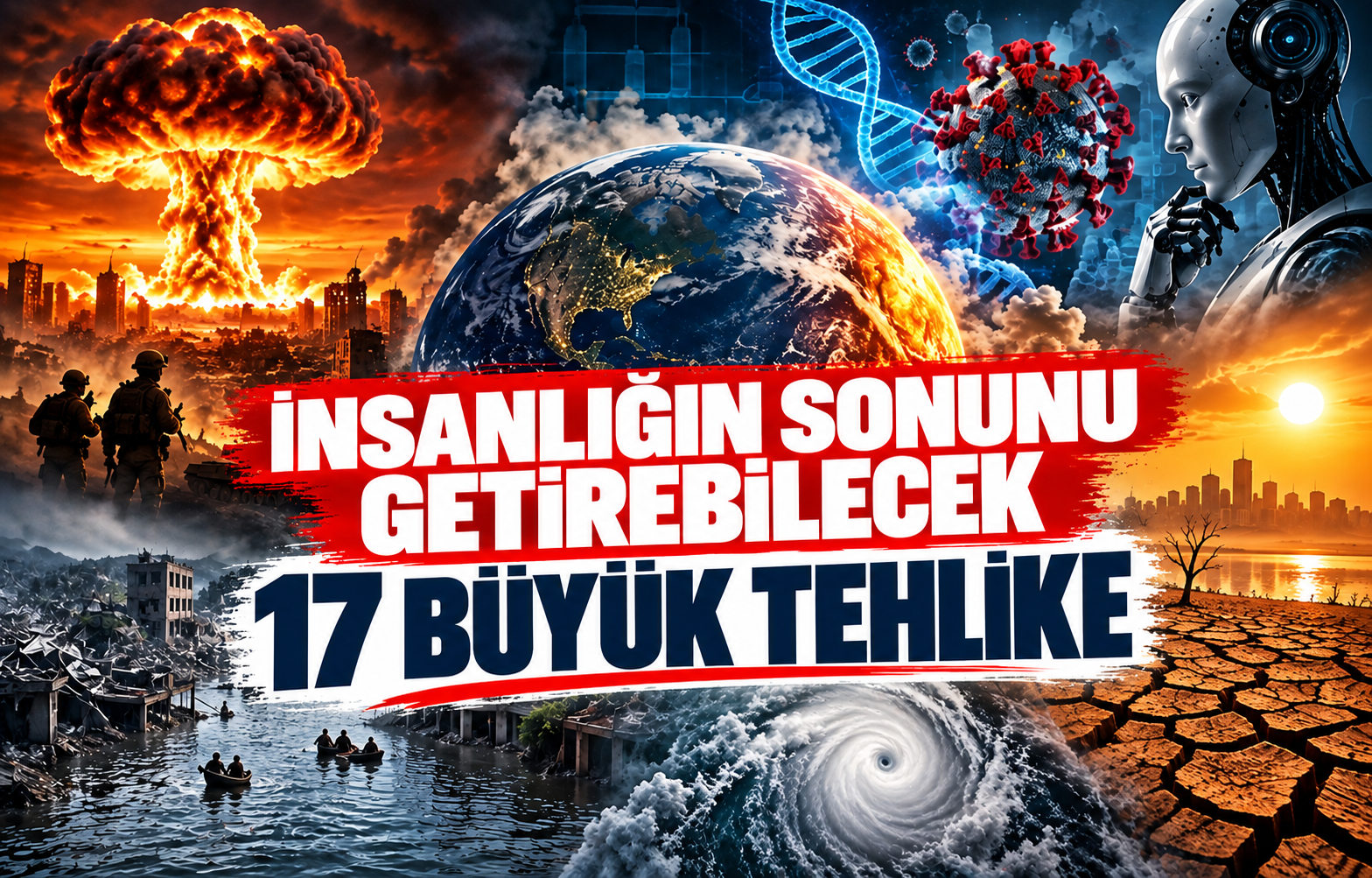 İNSANLIĞIN SONUNU GETİREBİLECEK 17 BÜYÜK TEHLİKE