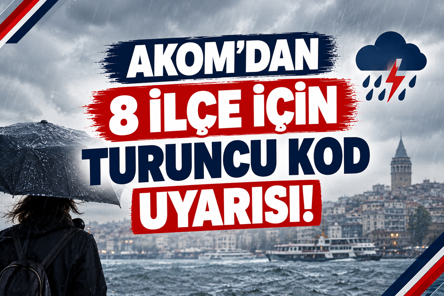AKOM’DAN 8 İLÇE İÇİN TURUNCU KOD UYARISI!