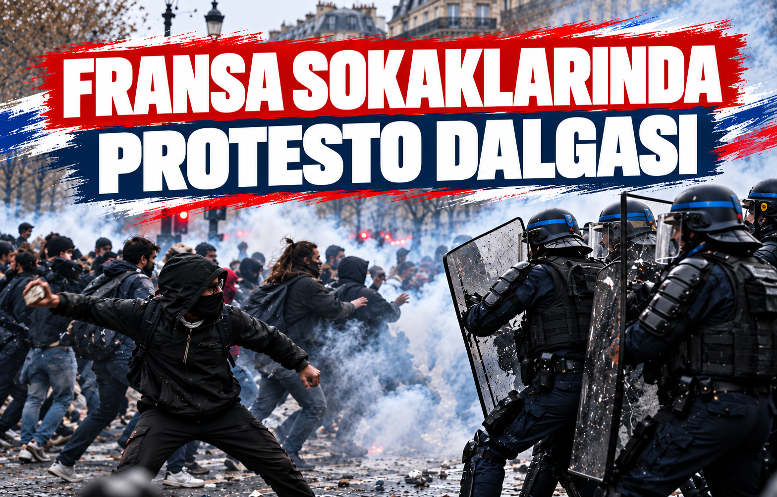 FRANSA SOKAKLARINDA PROTESTO DALGASI