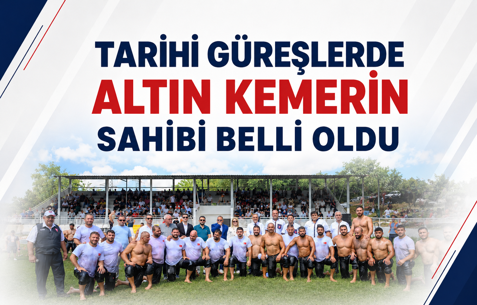 Tarihi Güreşlerde Altın Kemerin Sahibi Belli Oldu