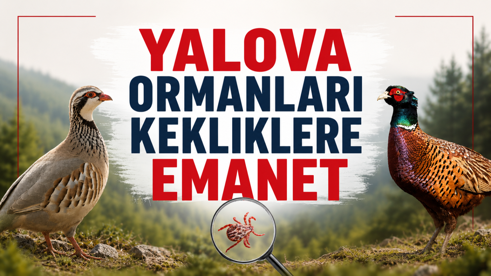 Yalova Ormanları Kekliklere Emanet