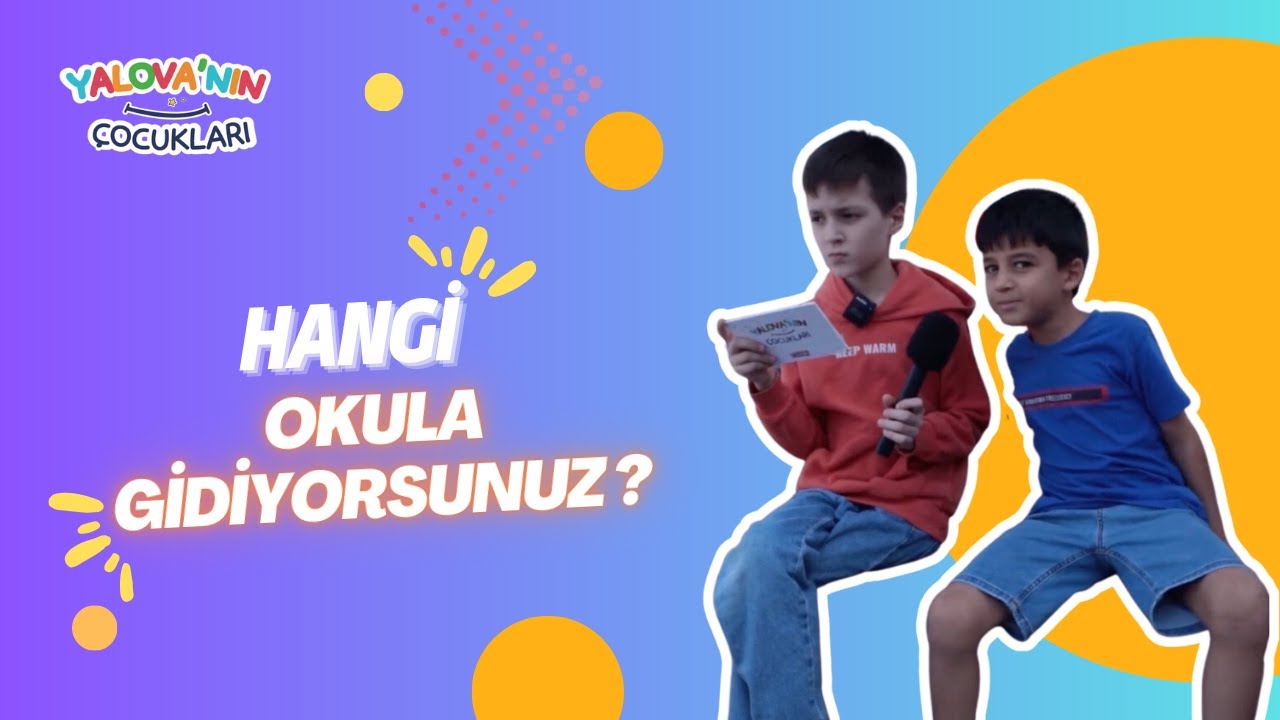 Yalova'da eğitime devam eden minik öğrenciler okullarını çok sevdiklerini dile getirdi