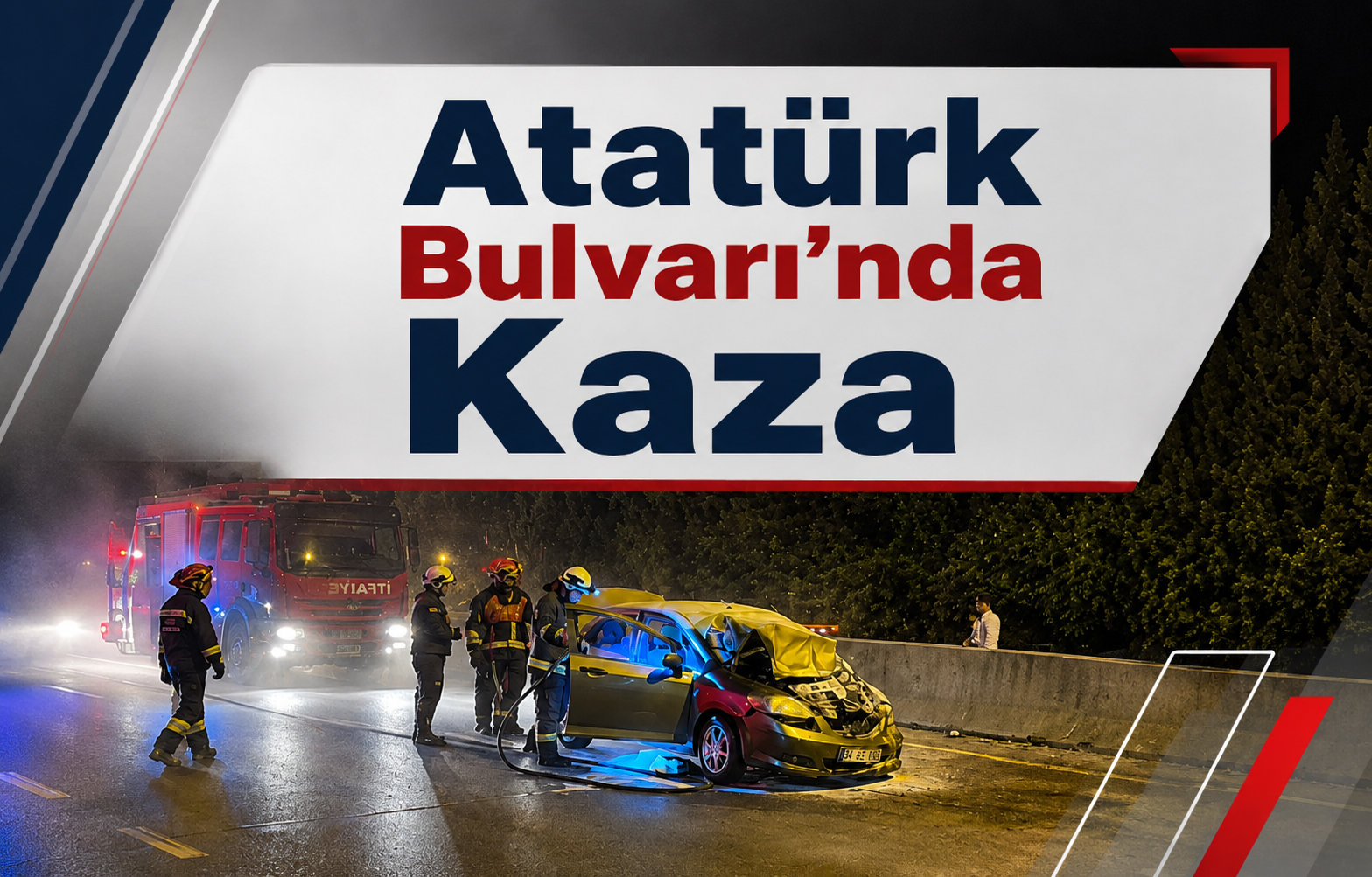 Atatürk Bulvarı'nda Kaza