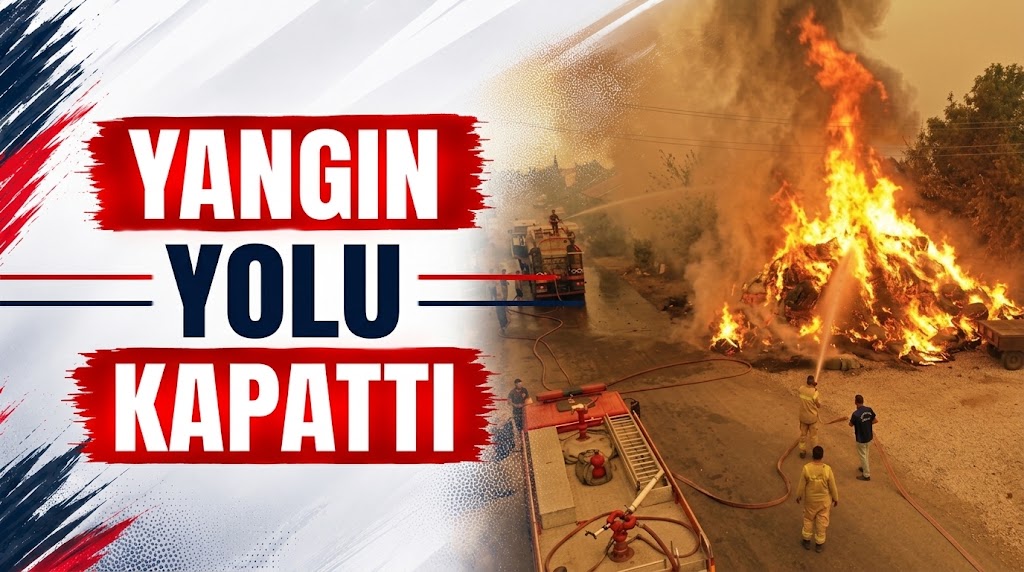Yangın Yolu Kapattı