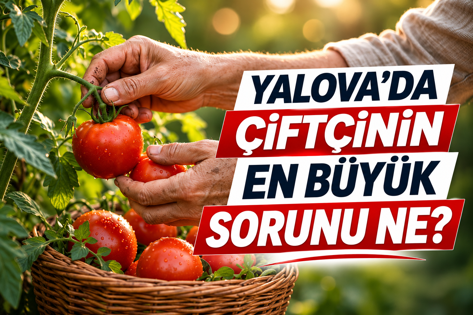 YALOVA’DA ÇİFTÇİNİN EN BÜYÜK SORUNU NE?
