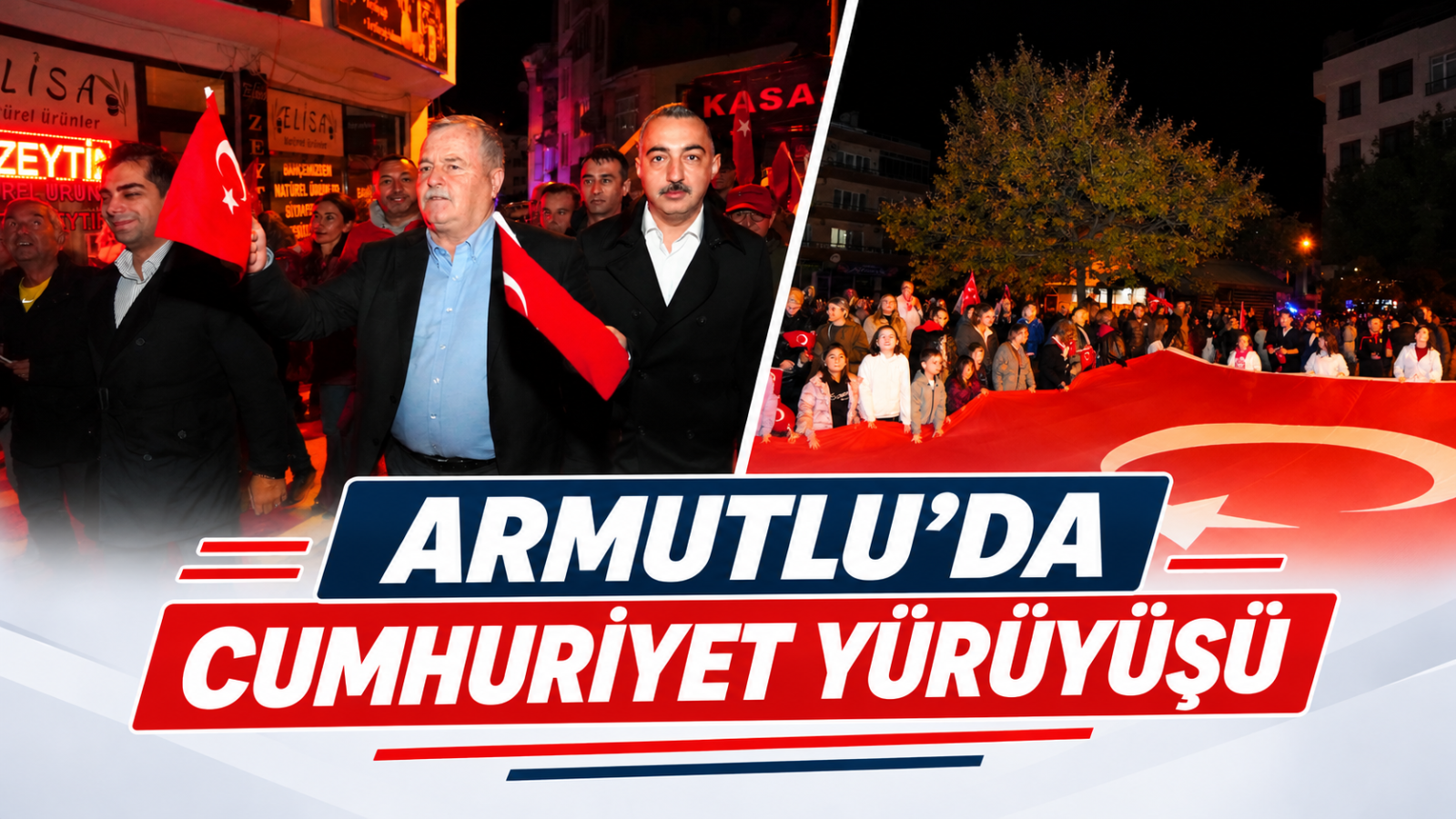 ARMUTLU’DA CUMHURİYET YÜRÜYÜŞÜ