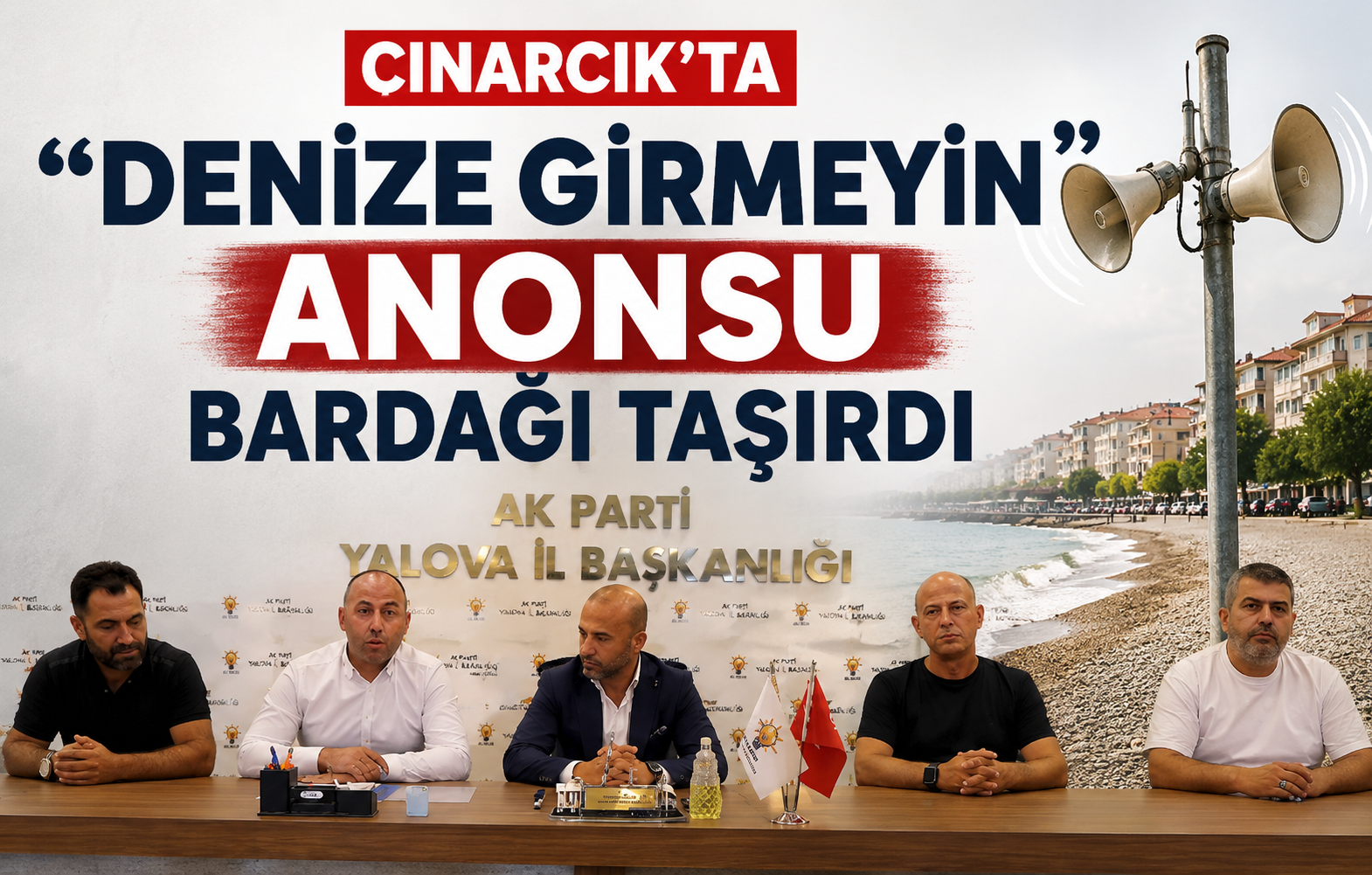Çınarcık'ta 'Denize Girmeyin' Anonsu Bardağı Taşırdı