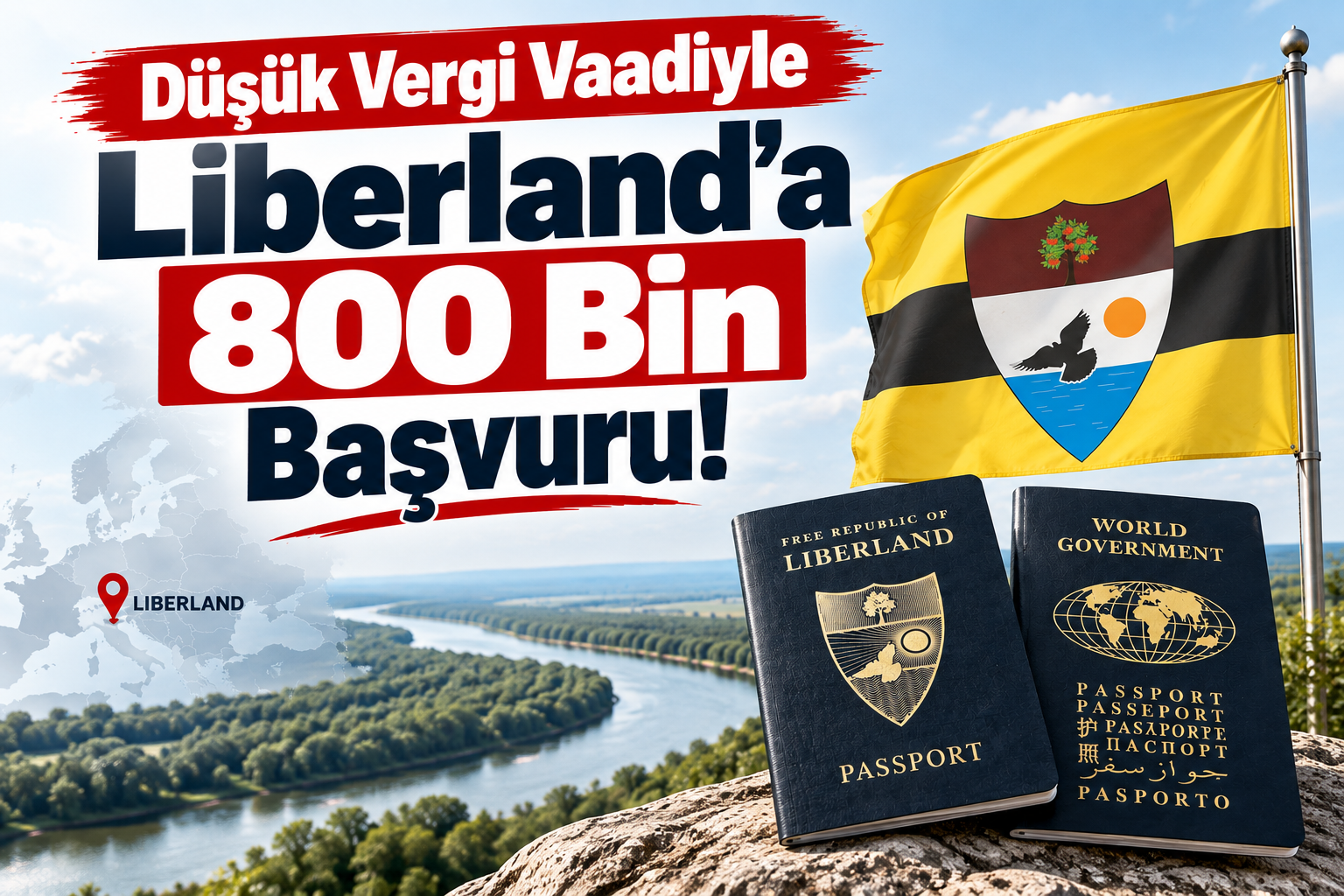 Düşük Vergi Vaadiyle Liberland'a 800 Bin Başvuru!