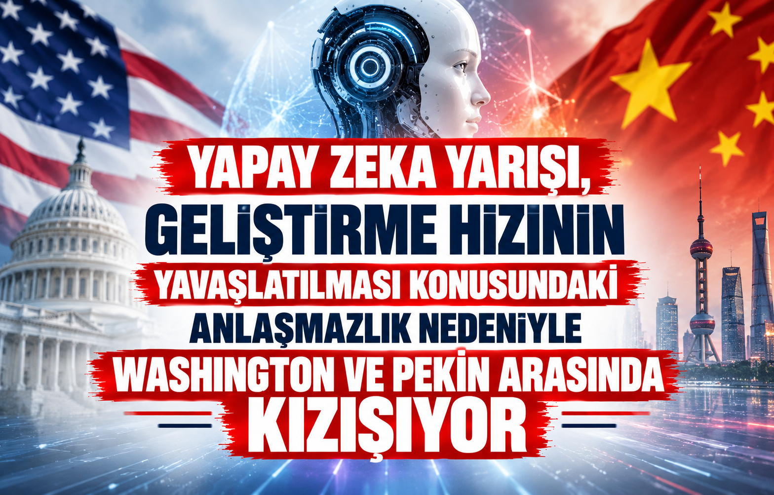 Yapay Zeka Yarışı, Geliştirme Hızının Yavaşlatılması Konusundaki Anlaşmazlık Nedeniyle Washington ve Pekin Arasında Kızışıyor