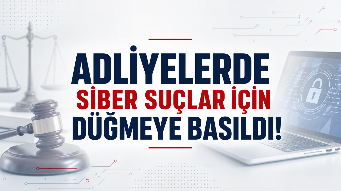Adliyelerde Siber Suçlar İçin Düğmeye Basıldı!