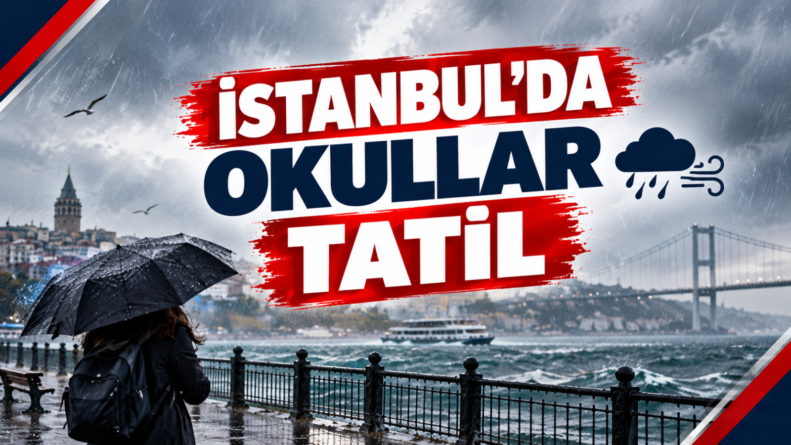İSTANBUL’DA OKULLAR TATİL