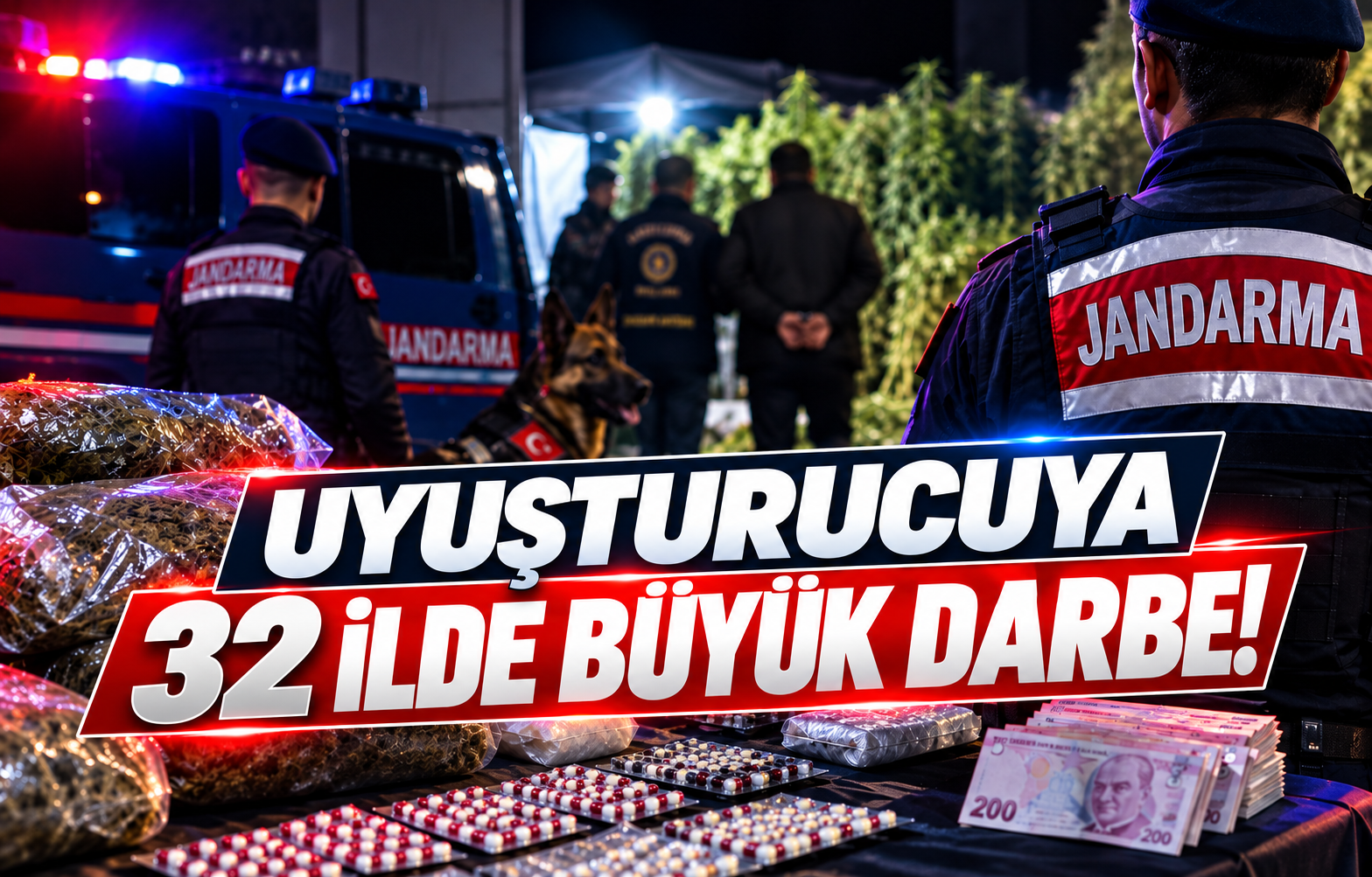 UYUŞTURUCUYA 32 İLDE BÜYÜK DARBE!