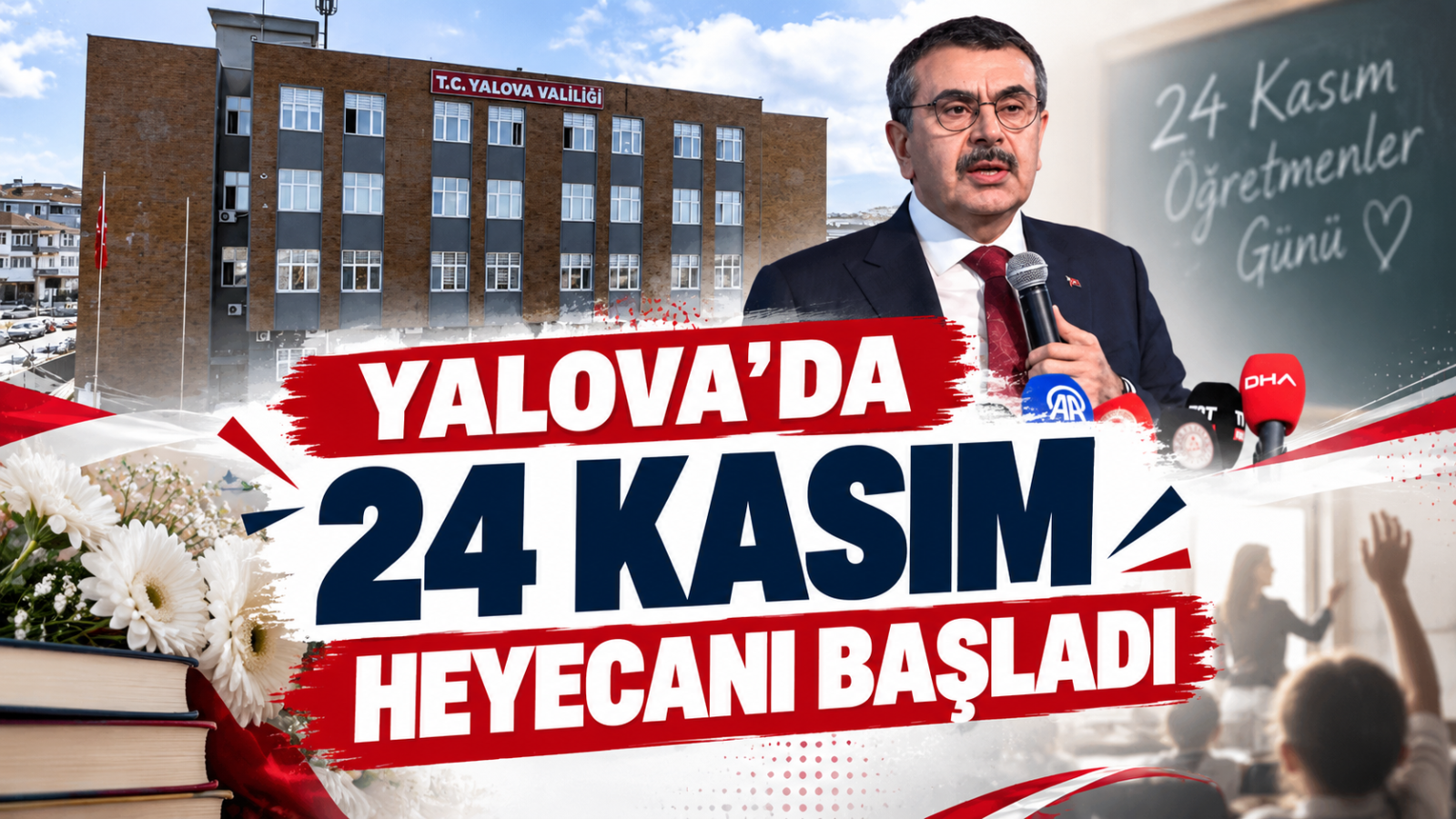 YALOVA'DA 24 KASIM HEYECANI BAŞLADI