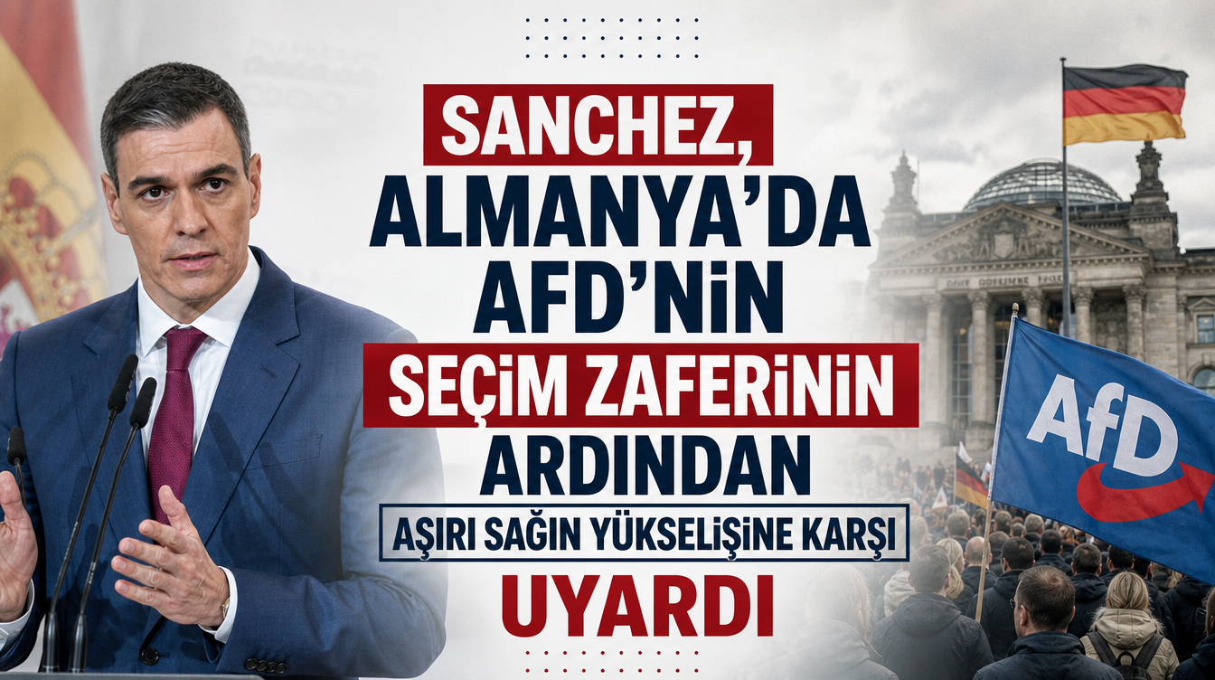 Sanchez, Almanya’da AfD’nin seçim zaferinin ardından Avrupa’da aşırı sağın yükselişine karşı uyardı