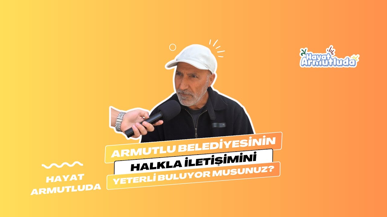Armutlu'da Vatandaşın Gözünden Belediye: Beklentiler Yüksek, Hizmetler 'Orta Karar'