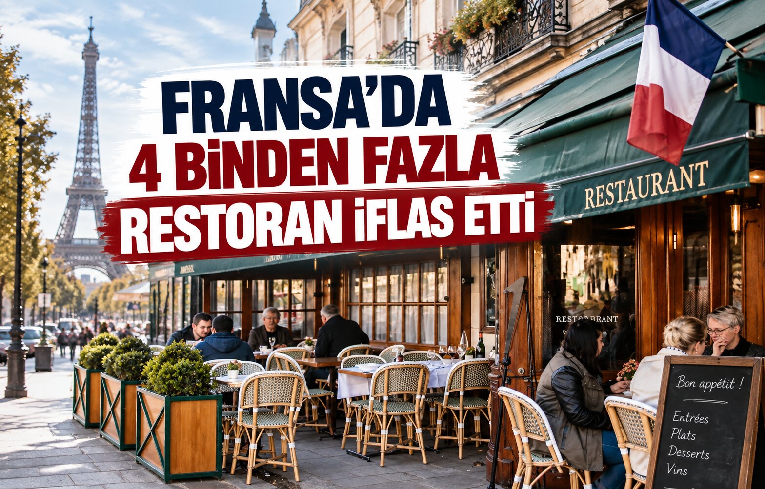 Fransa’da 4 Binden Fazla Restoran İflas Etti