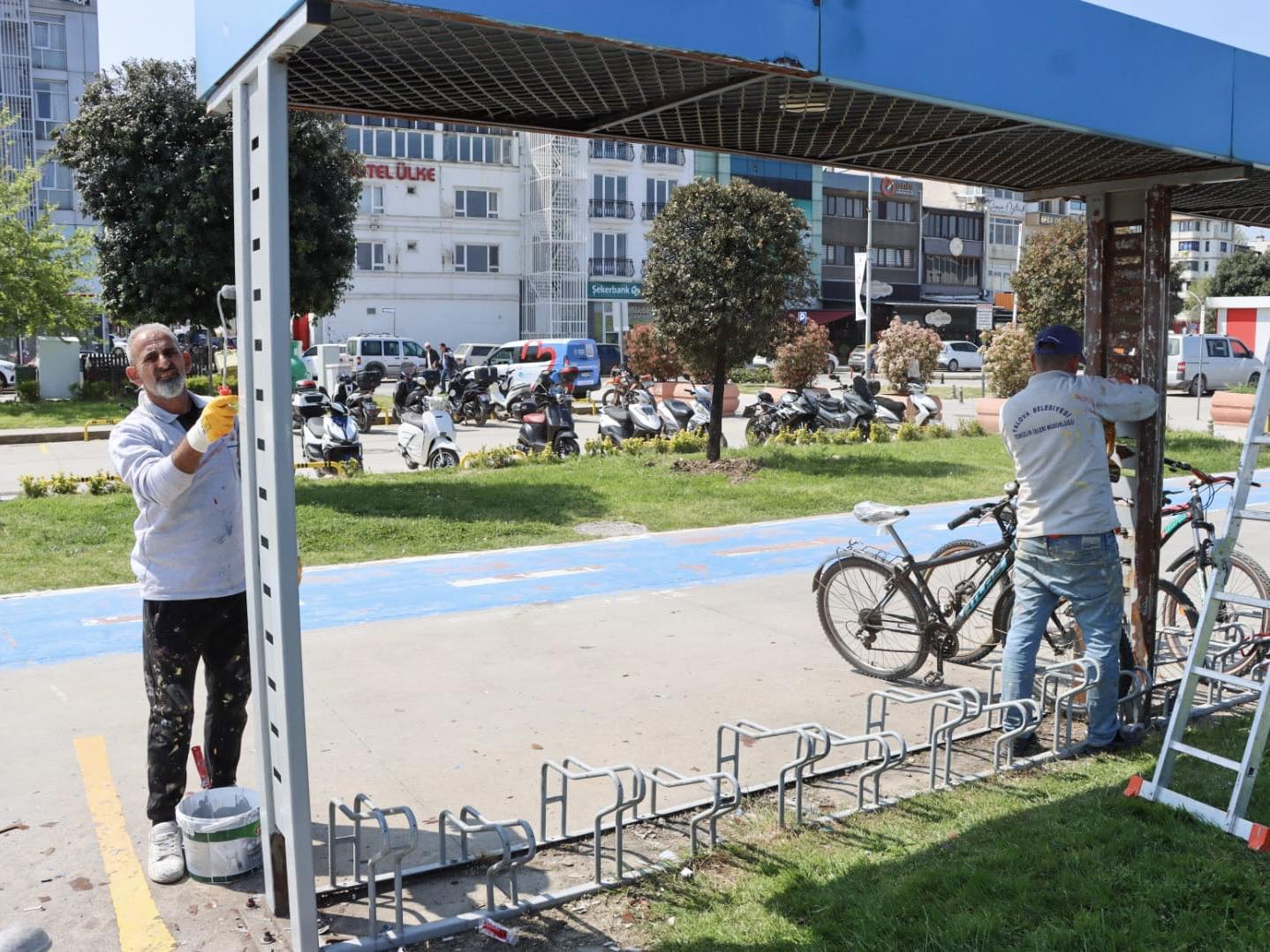 Yalova’da Bisiklet Park Alanları Yenileniyor
