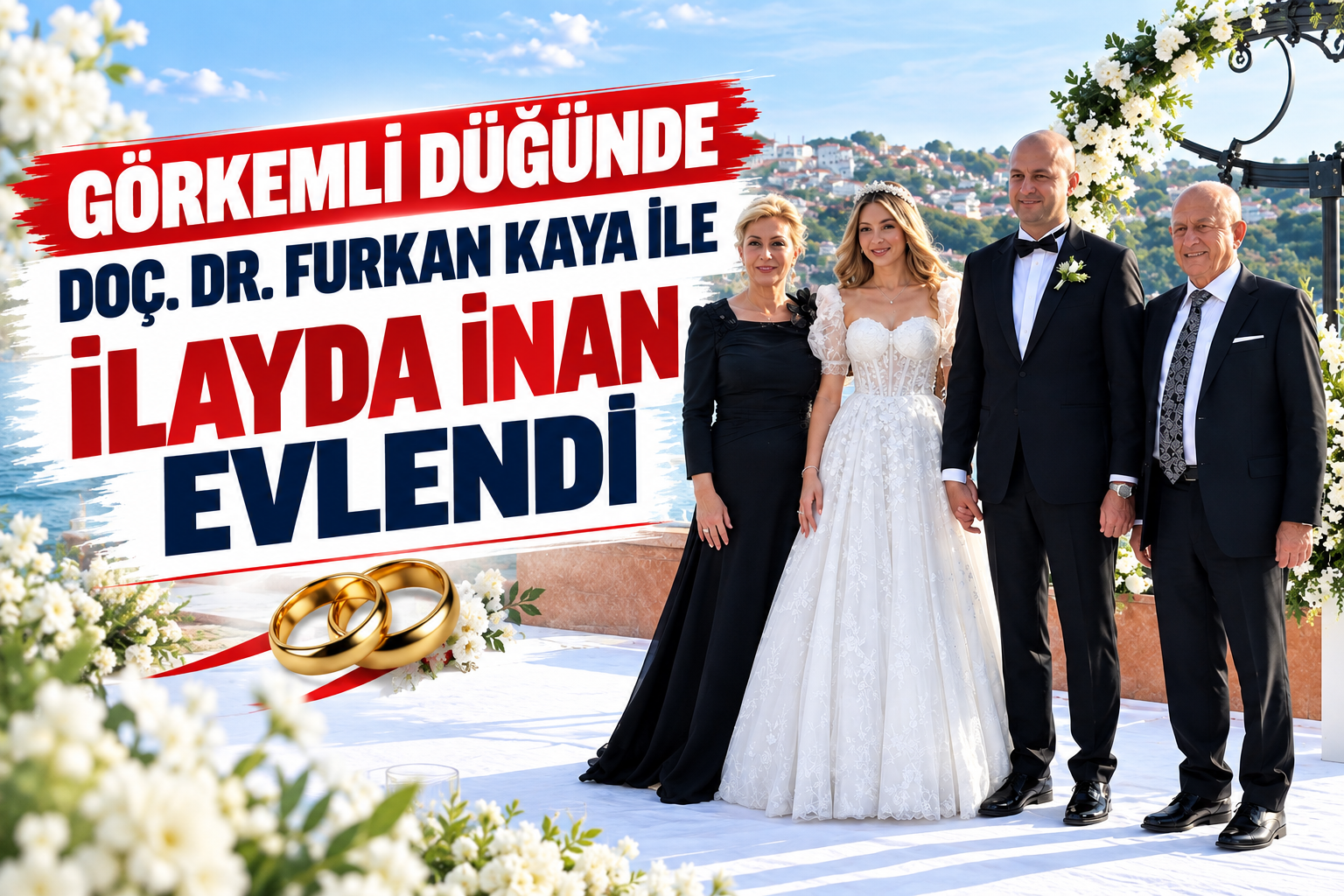 Görkemli Düğünde Doç. Dr. Furkan Kaya ile İlayda İnan Evlendi - Galeri