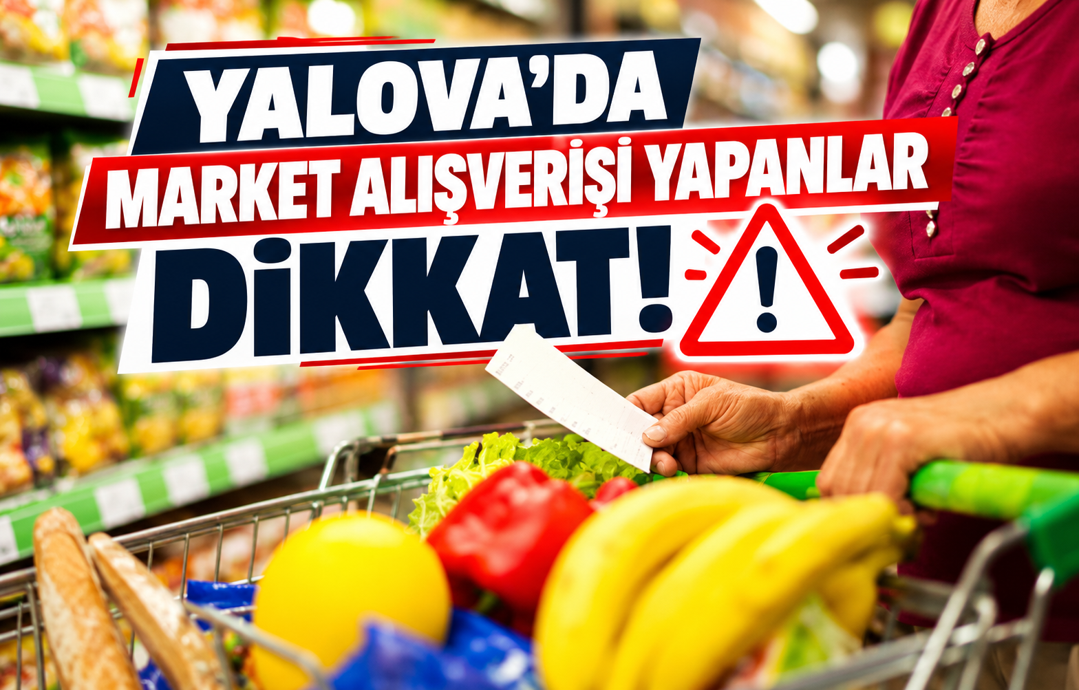 ALOVA'DA MARKET ALIŞVERİŞİ YAPANLAR DİKKAT!