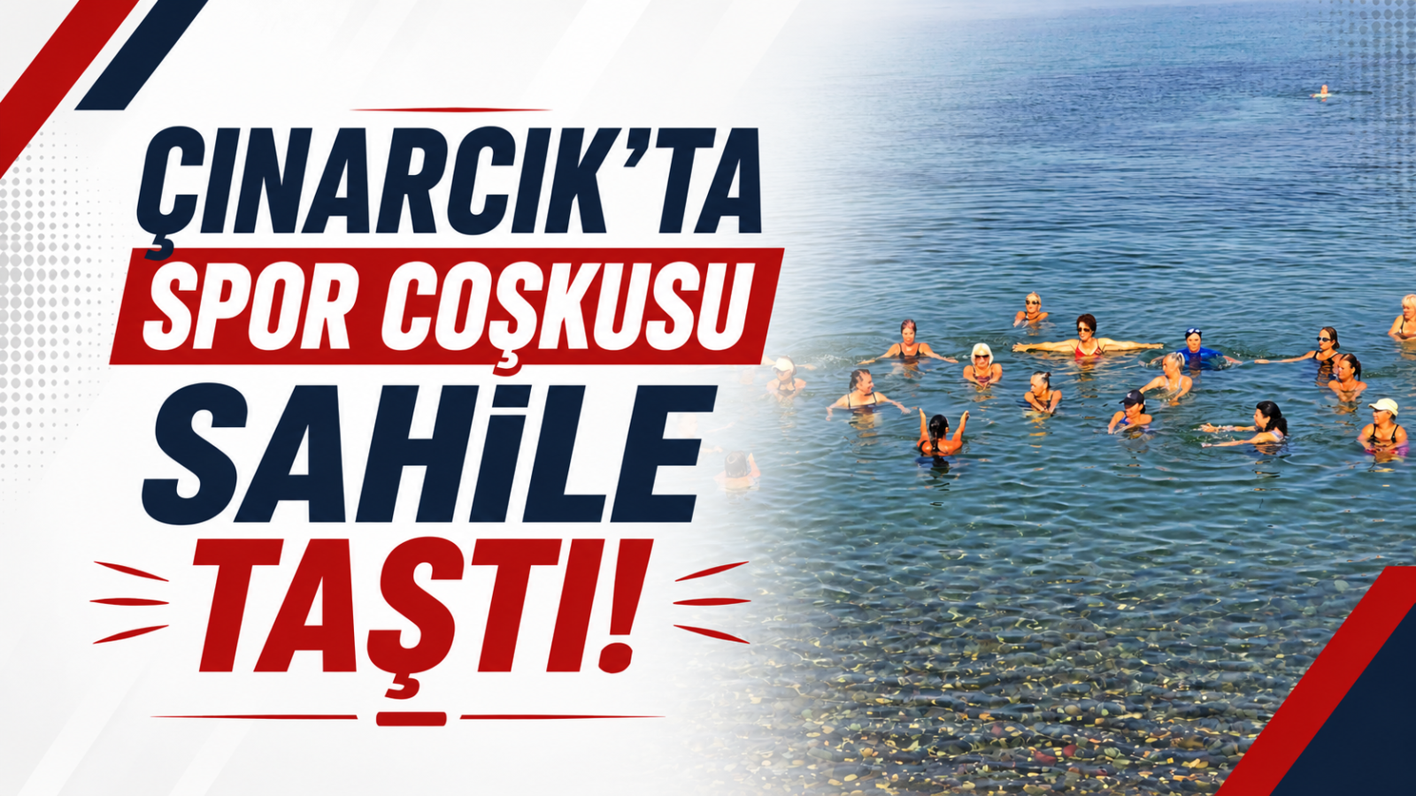 Çınarcık’ta Spor Coşkusu Sahile Taştı