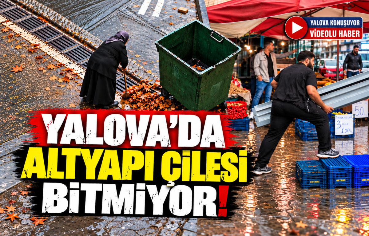 YALOVA’DA ALTYAPI ÇİLESİ BİTMİYOR!