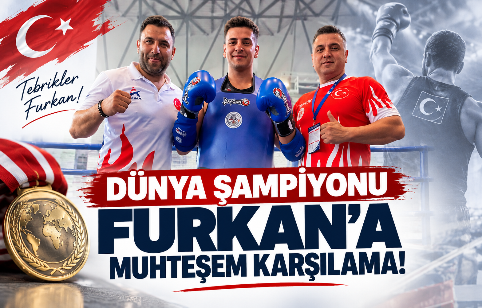 Dünya Şampiyonu Furkan'a Muhteşem Karşılama!