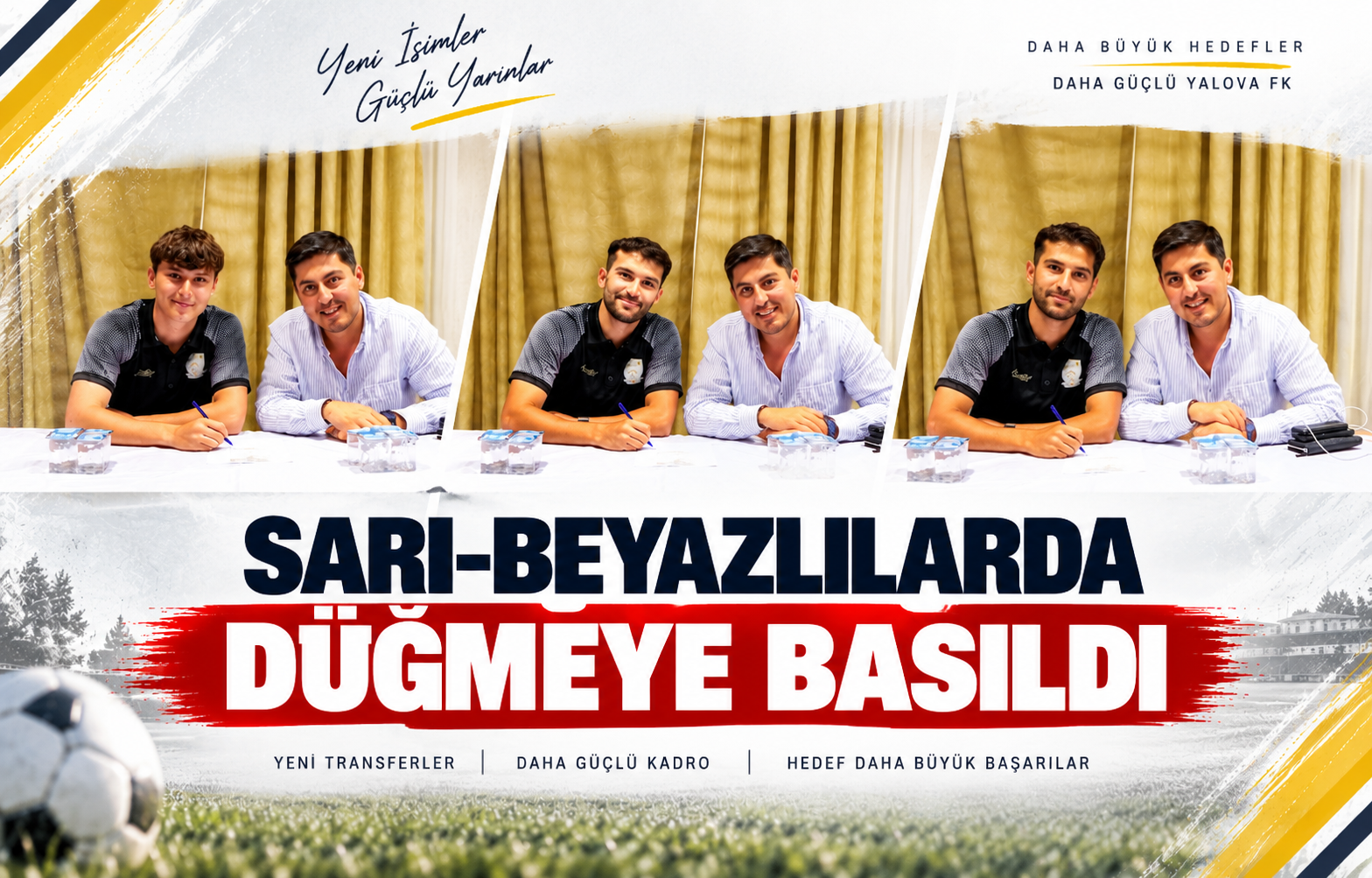 Sarı-Beyazlılarda Düğmeye Basıldı