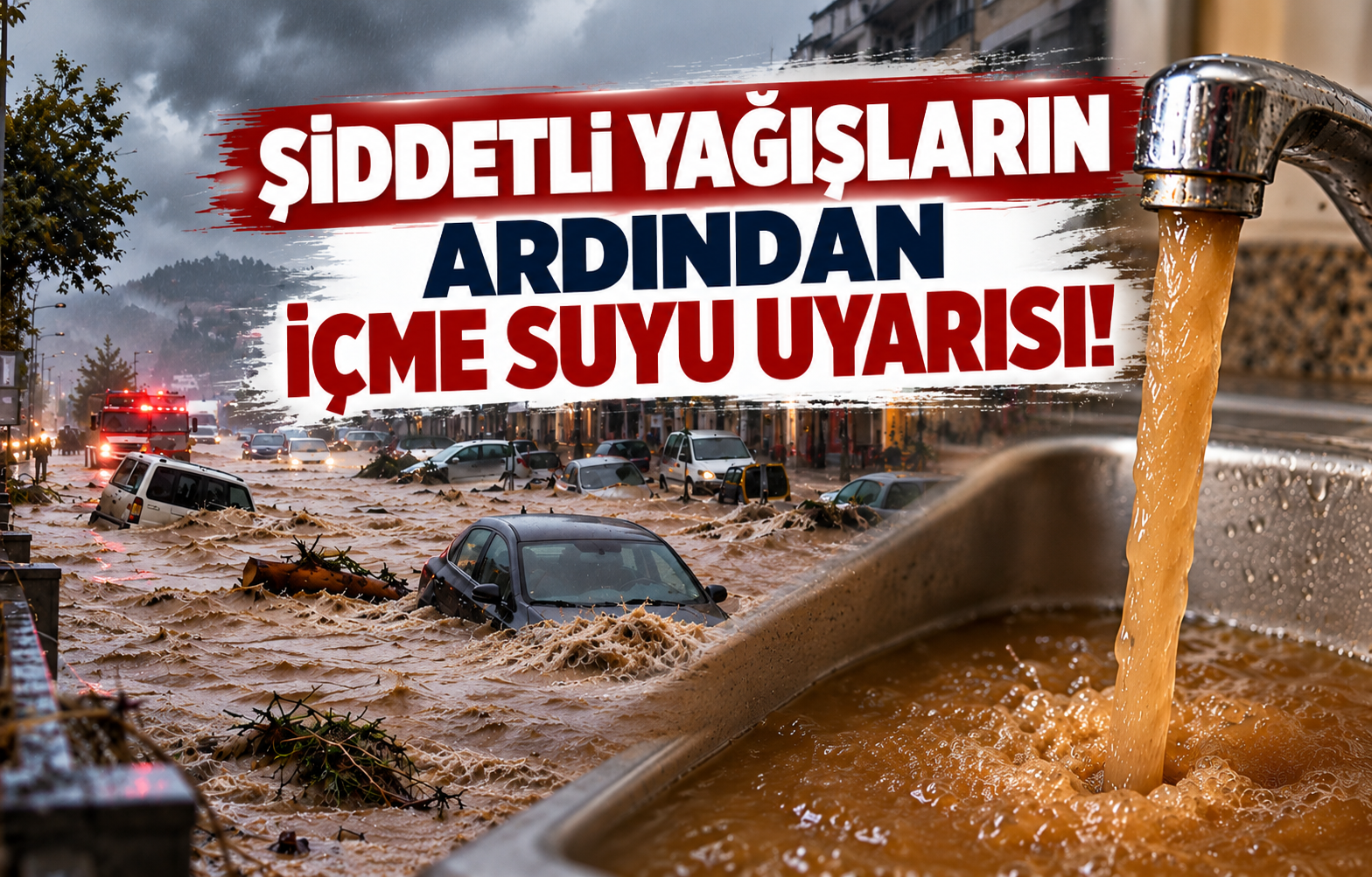 ŞİDDETLİ YAĞIŞLARIN ARDINDAN İÇME SUYU UYARISI!